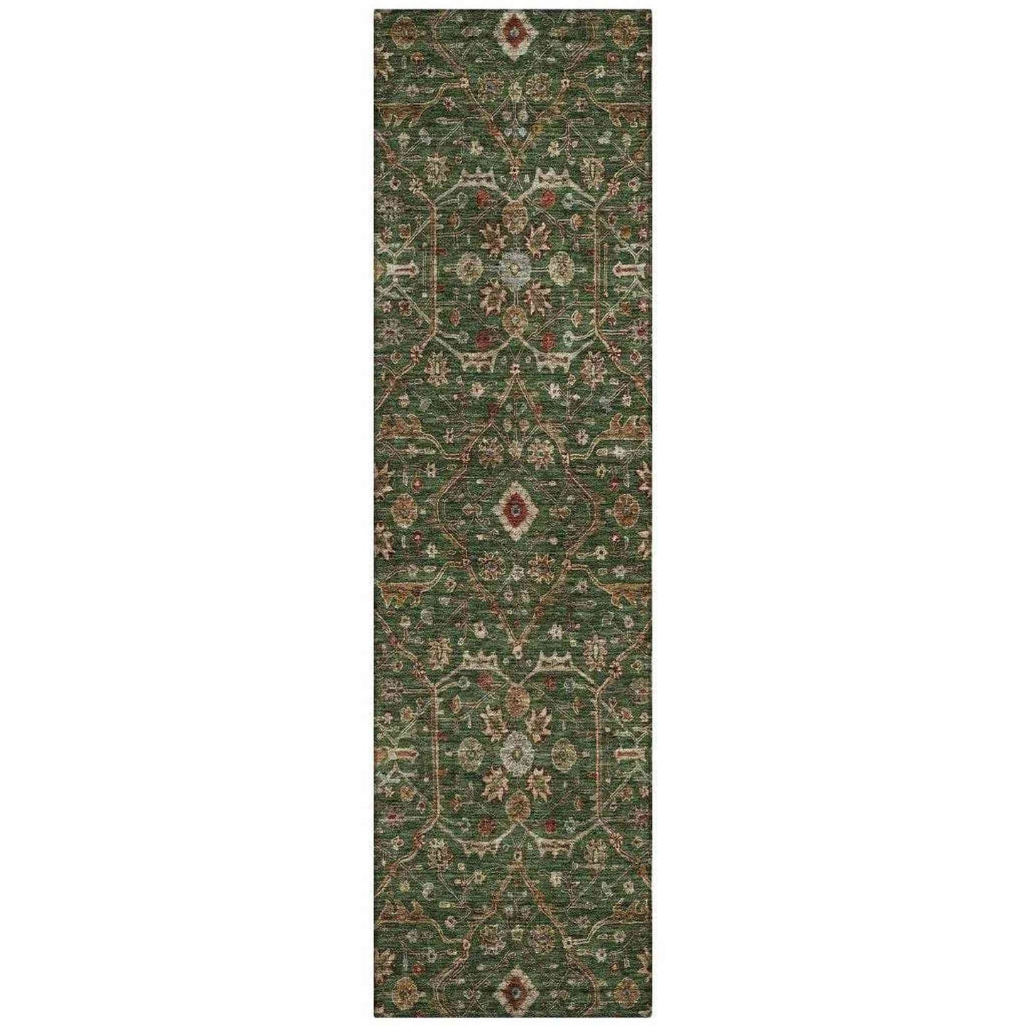 
                  
                    Emerald Medallion Washable Indoor - Outdoor Rug - Curated Home Decor
                  
                