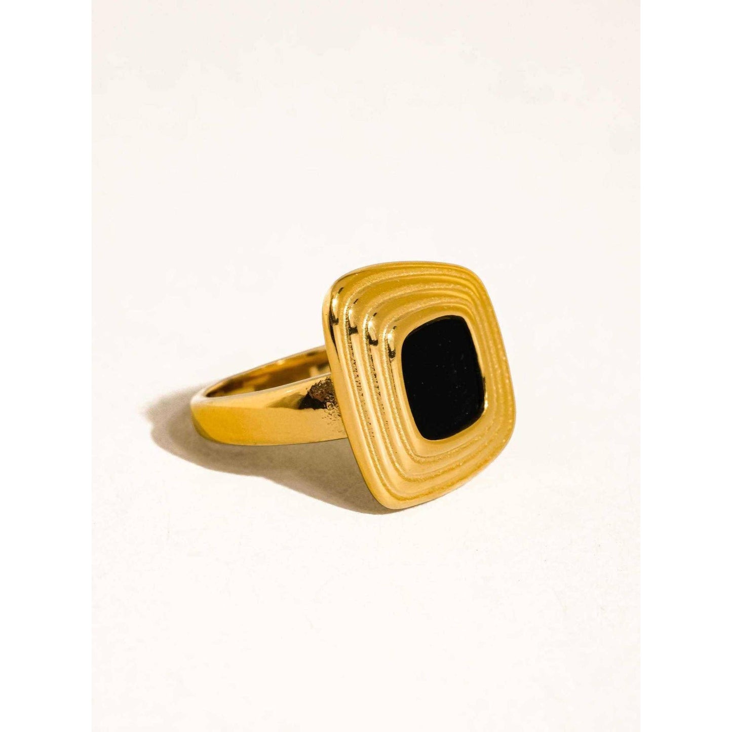 
                  
                    Auricca 18K Gold Non - Tarnish Abstract Open Statement Ring - Curated Home Decor
                  
                