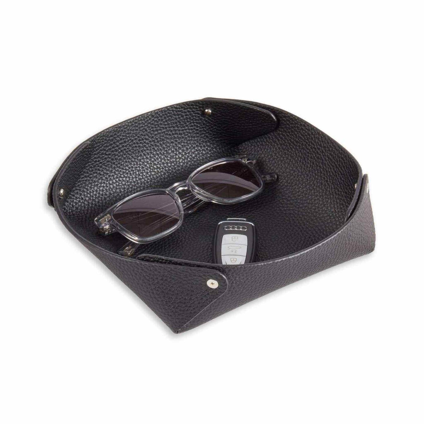
                  
                    Luxe Leather Valet Tray – Pebbled Finish - Curated Home Decor
                  
                