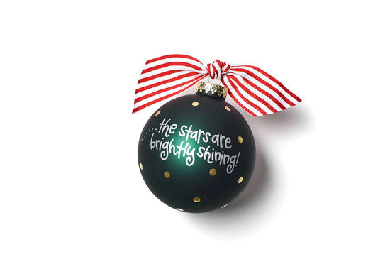 Oh Holy Night Glass Ornament