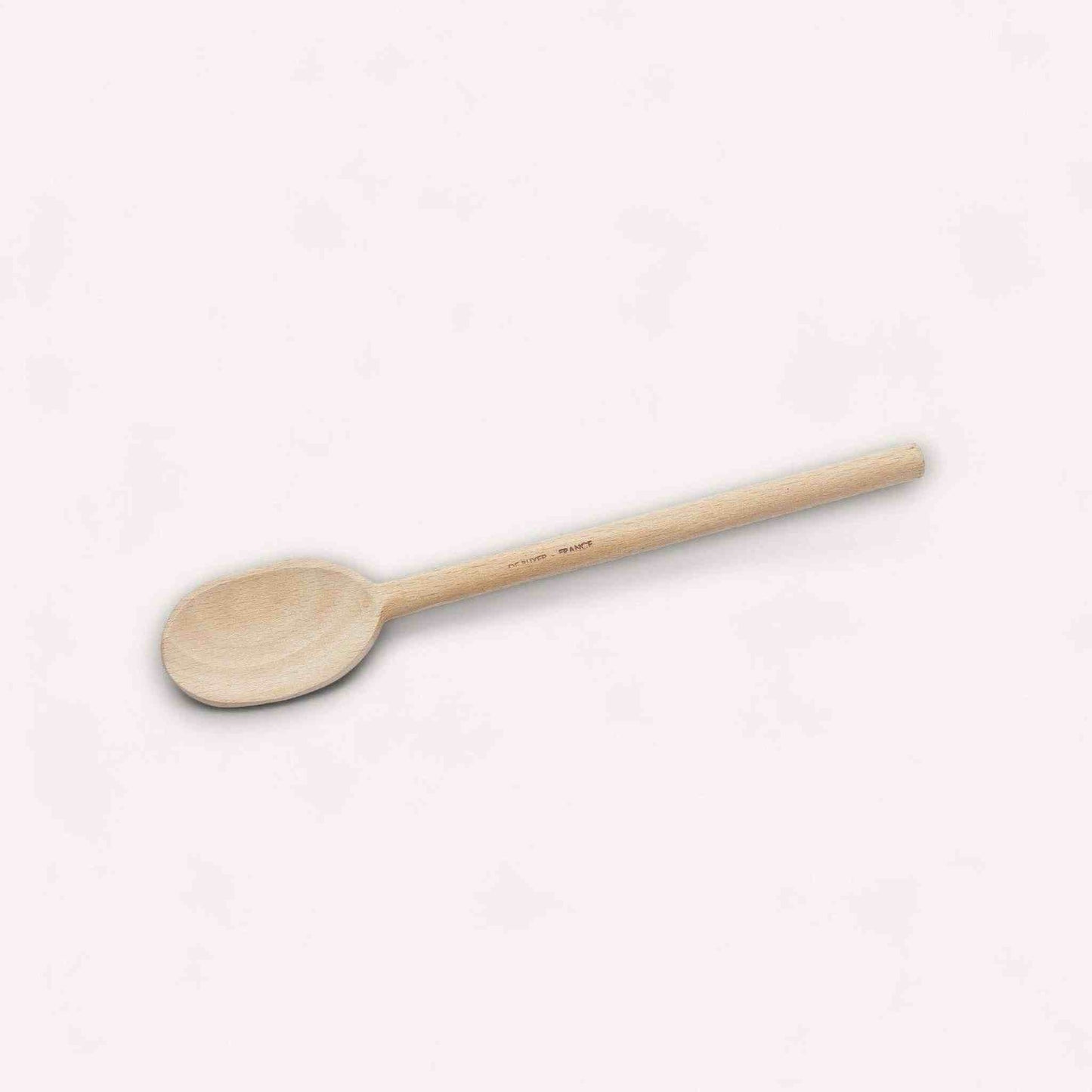 B Bois mixing spoon 14-inch sustainable beechwood wooden cooking utensil treated with beeswax