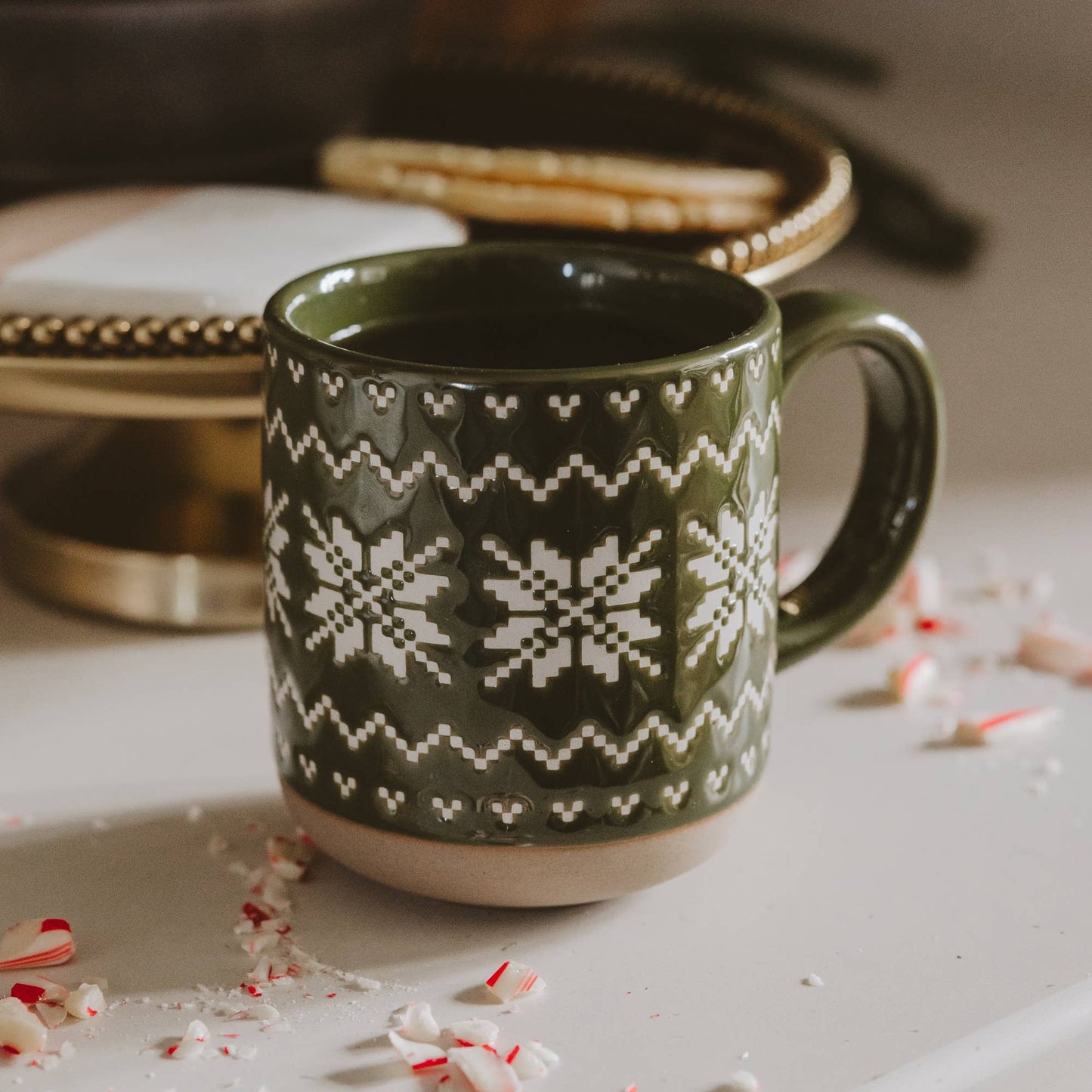 
                  
                    Green Fair Isle Sweater Stoneware Coffee Mug - Curated Home Decor
                  
                