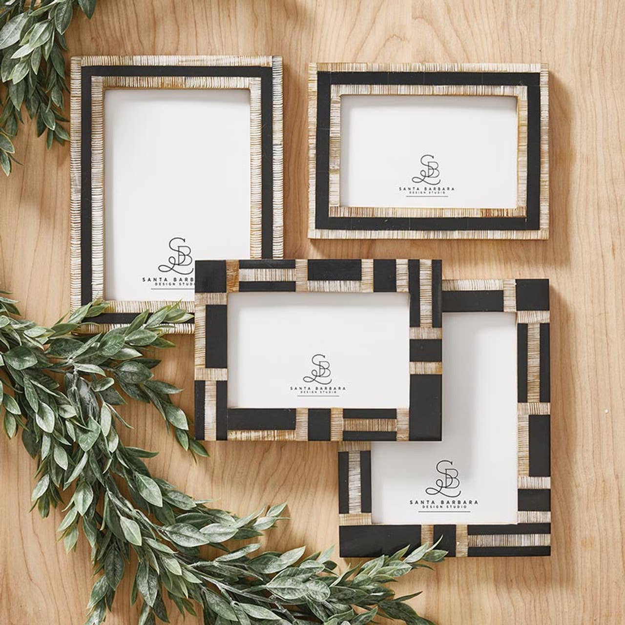 Horn Photo Frame - Patterned - 4 x 6 - Curated Home Decor
