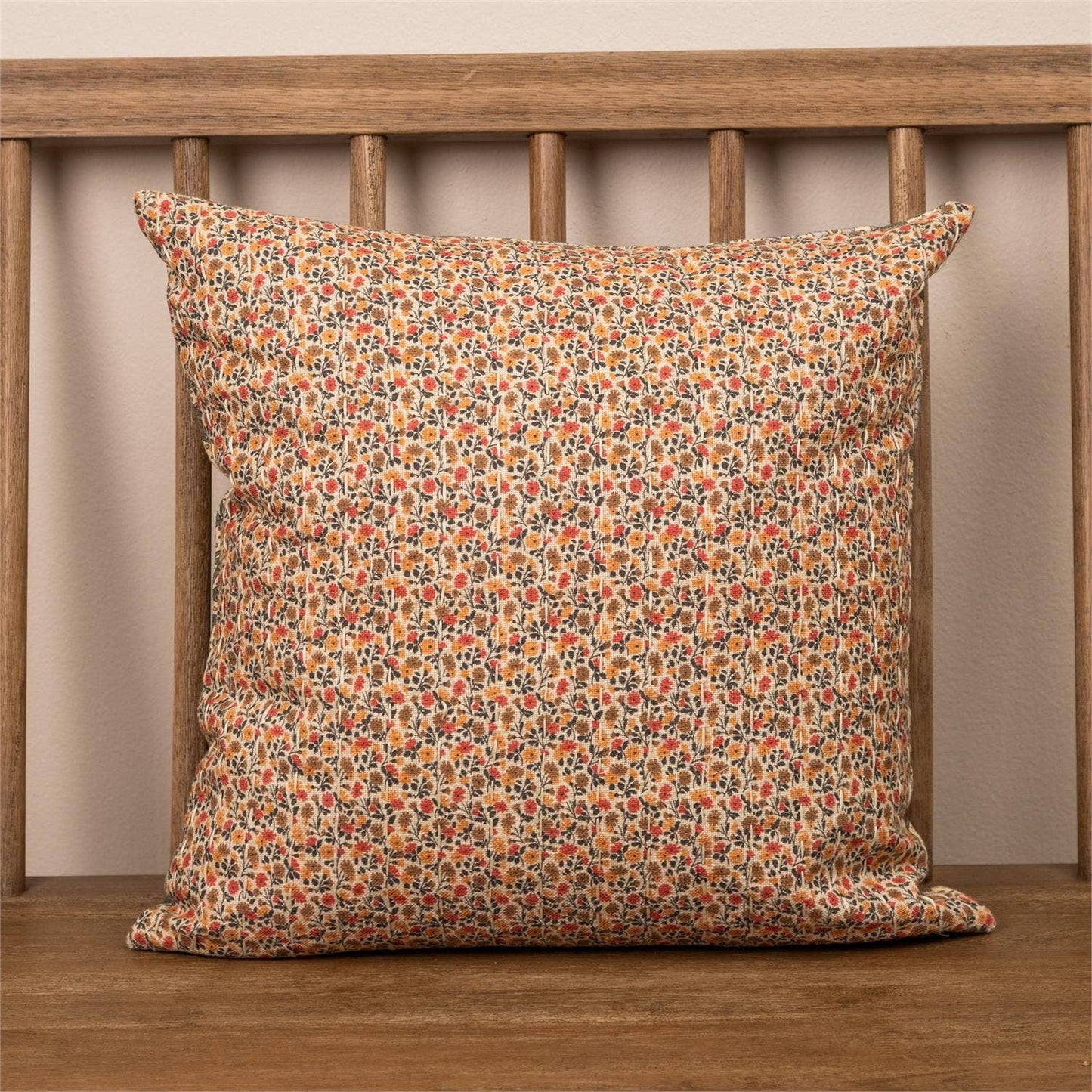 Reversible Pillow - Mini Peach Floral - Curated Home Decor