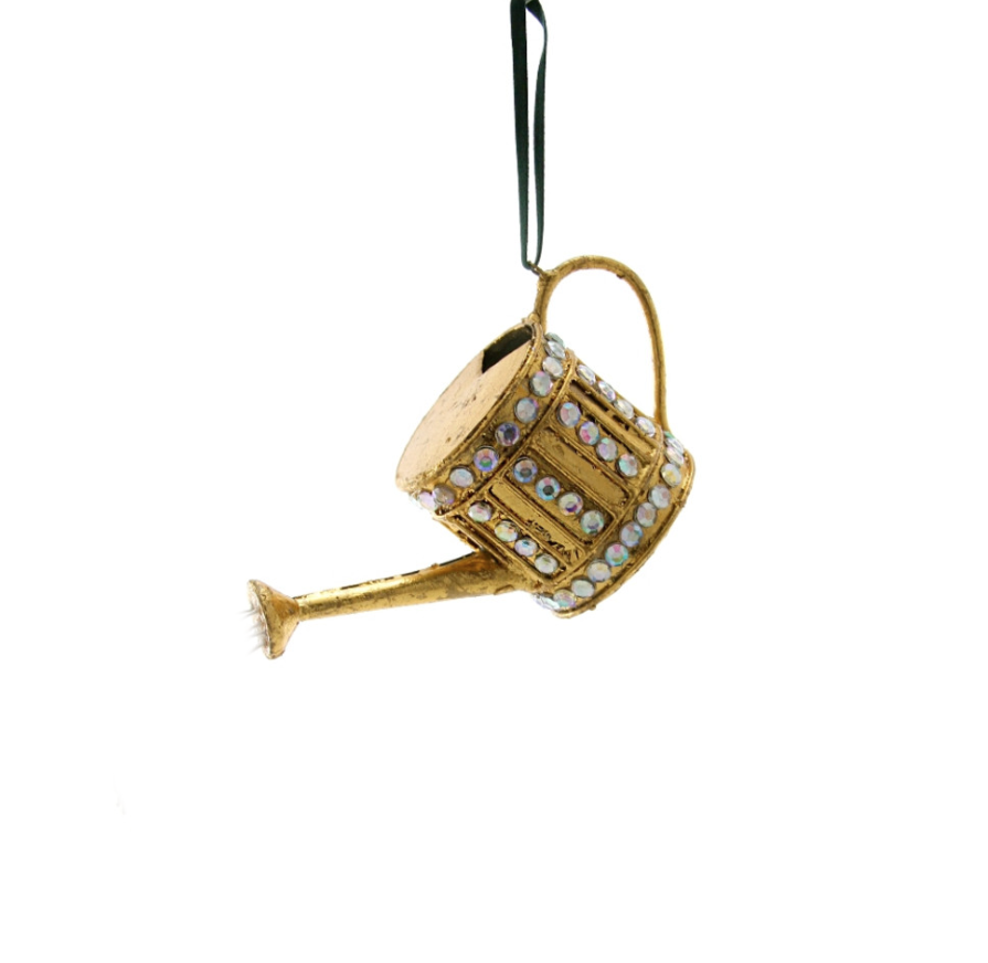JEWELED WATERING CAN ORNAMENT - Curated Home Decor