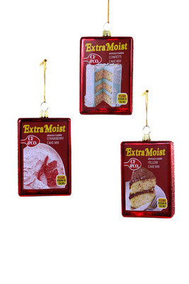 Cake Mix Ornament - Curated Home Decor