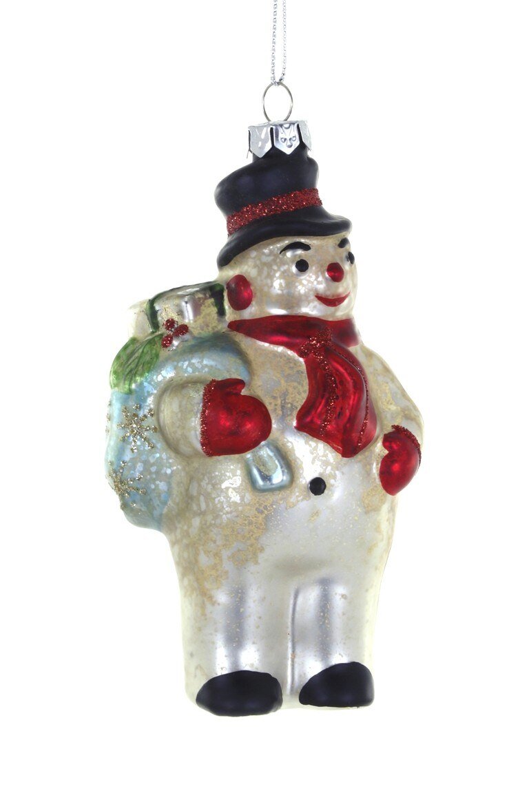 Vintage Snowman Gift Bearer Ornament – Cody Foster & Co - Curated Home Decor