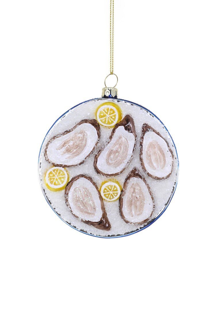 Plated Oyster On Ice- Blue Ornament – Cody Foster & Co - Curated Home Decor