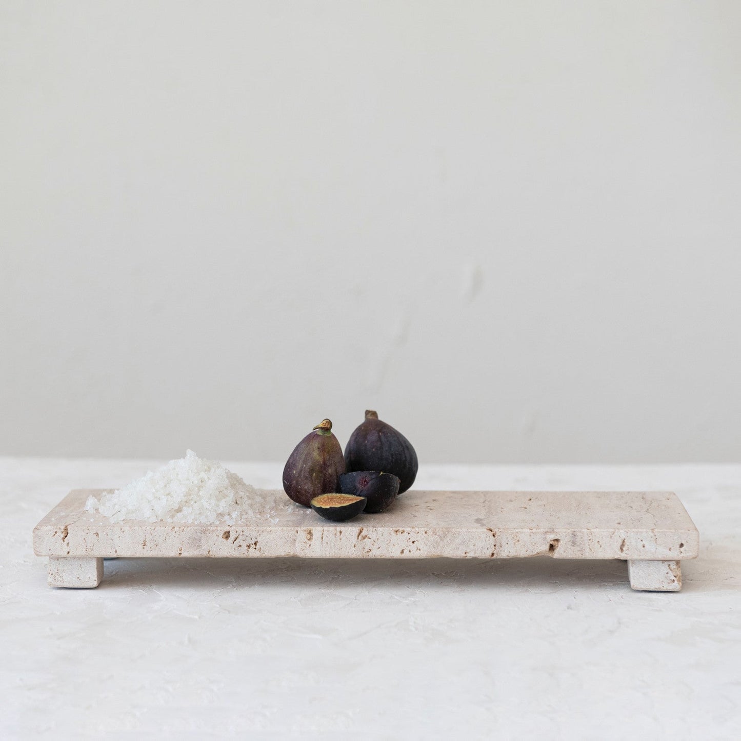 Travertine Footed Serving Board - Curated Home Decor