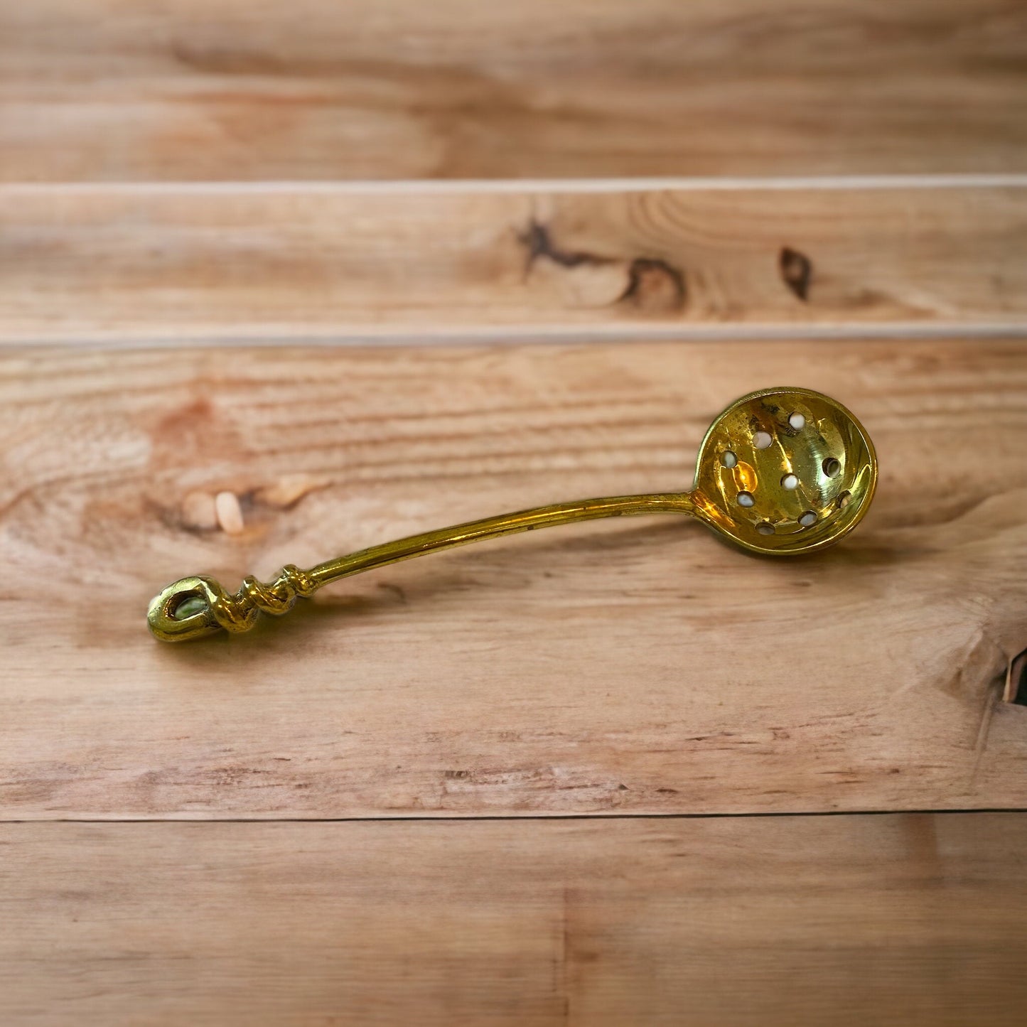 Brass Ladle w/ Holes - Curated Home Decor