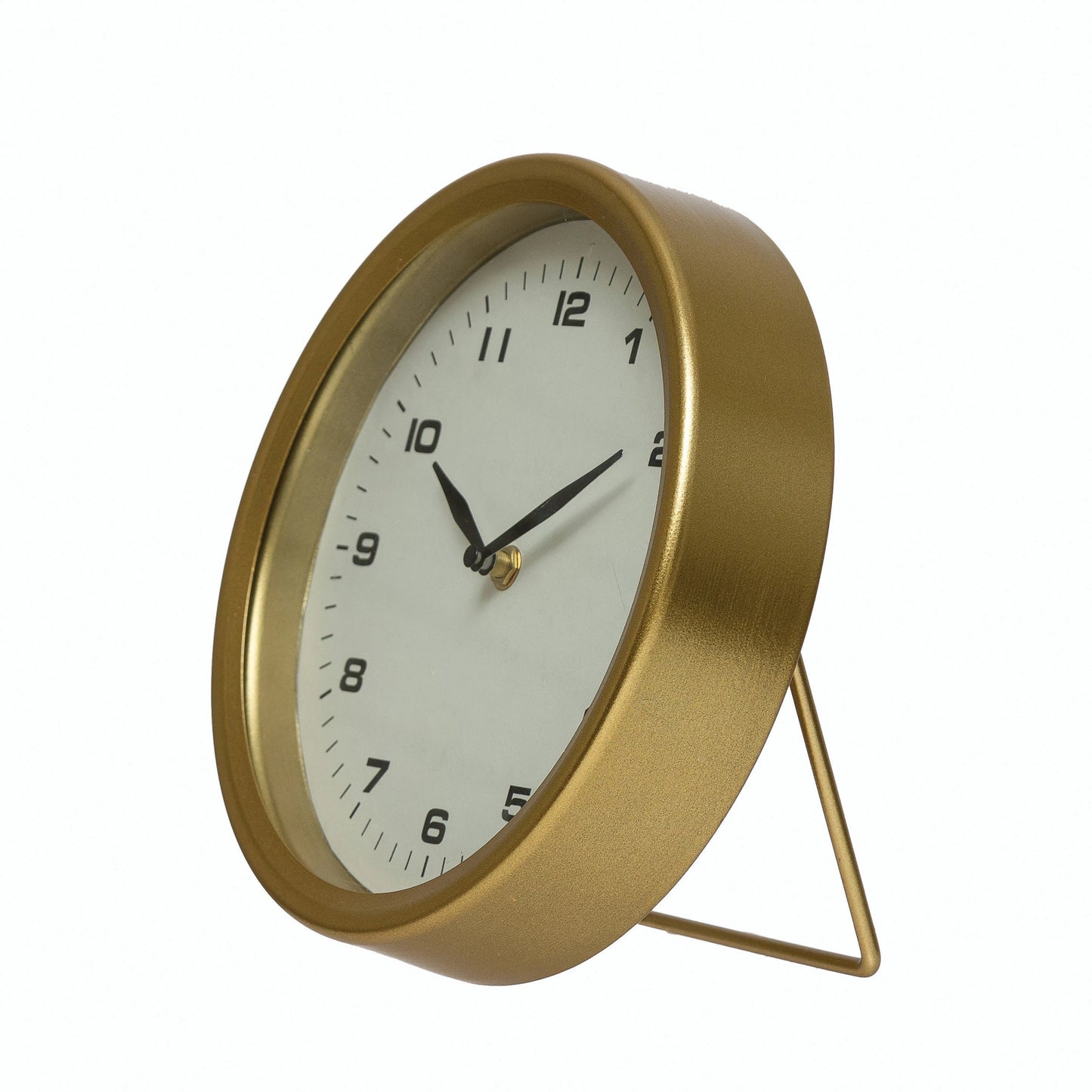 Brass Table Clock - Curated Home Decor