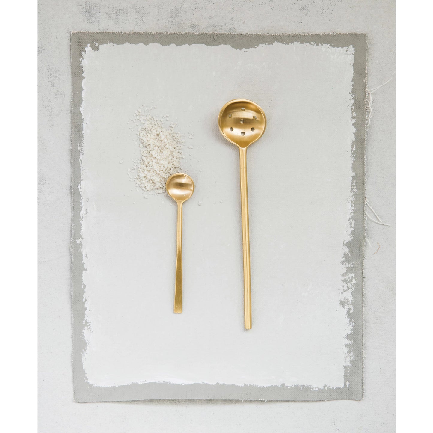 Brass Olive Spoon, Antique Finish - Curated Home Decor