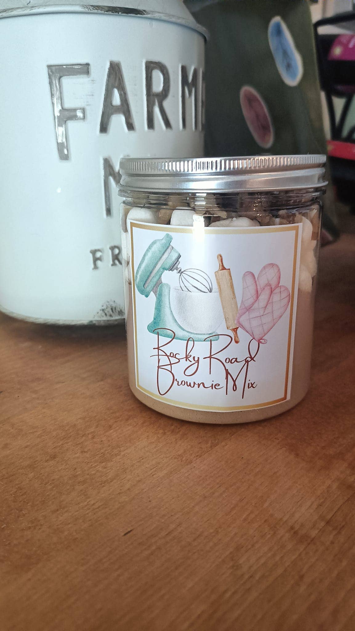 Rocky Road DIY Brownie Mix in a Jar - Curated Home Decor