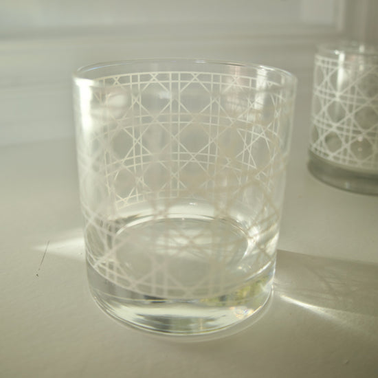 11 oz White Canella Old Fashioned, Set of 4 - Curated Home Decor