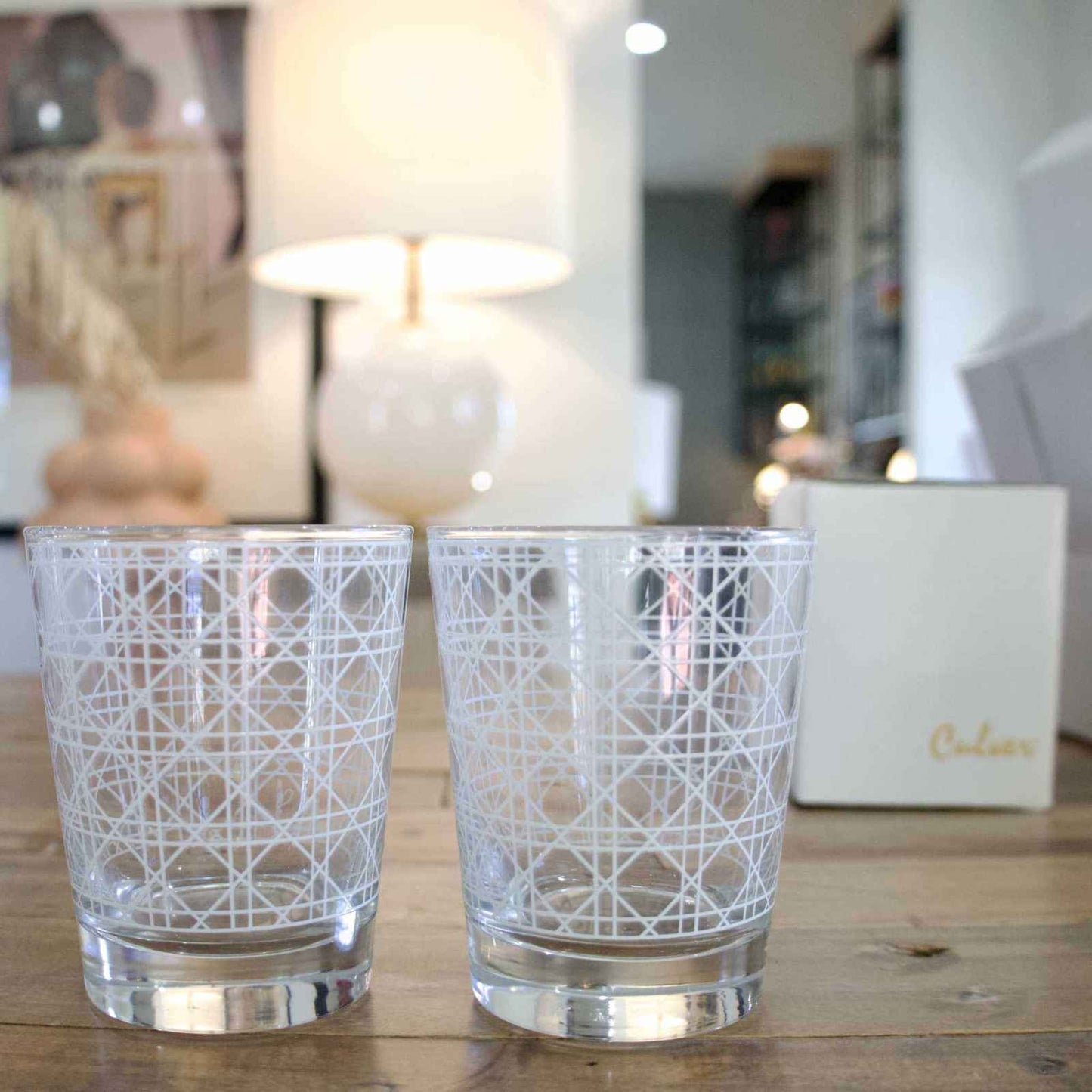 
                  
                    Culver 15oz White Canella Tapered Double Old Fashioned - Curated Home Decor
                  
                