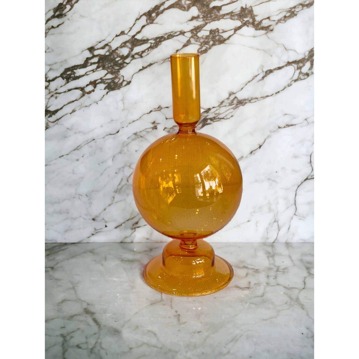 
                  
                    Orange Round Candlestick Holder - Curated Home Decor
                  
                