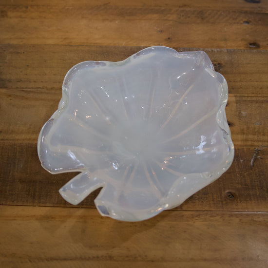 Murano Opaline Leaf Bowl - Curated Home Decor