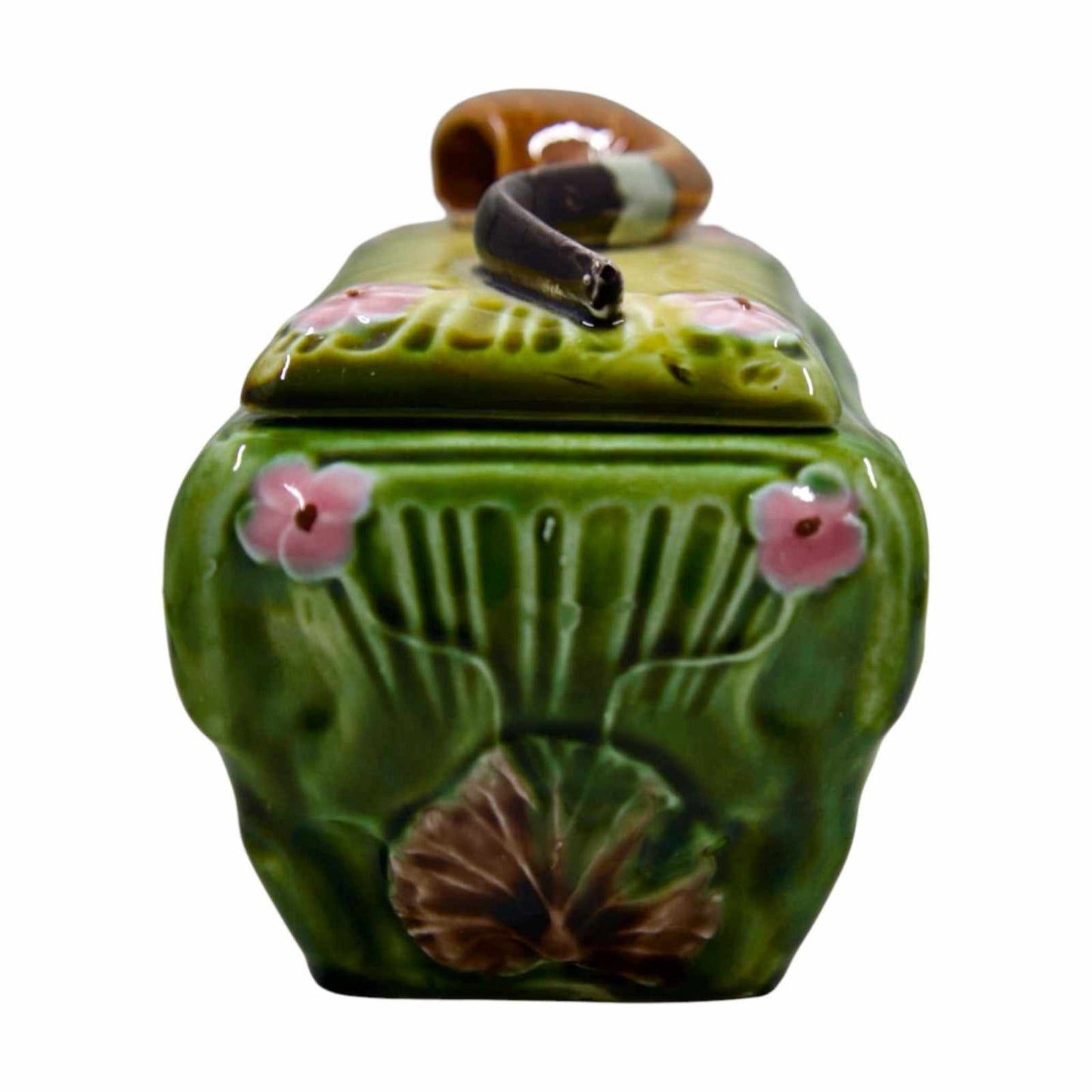 
                  
                    Antique Majolica Floral Humidor - Curated Home Decor
                  
                