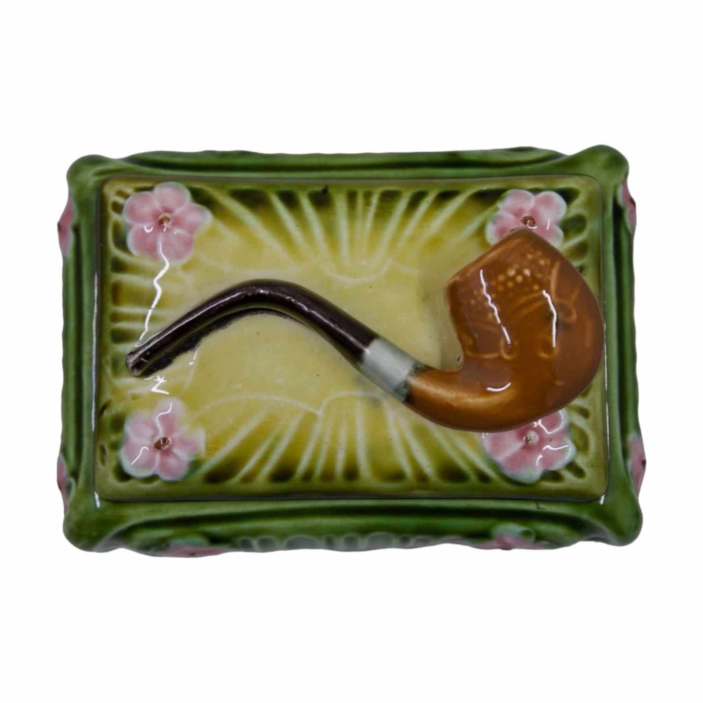 
                  
                    Antique Majolica Floral Humidor - Curated Home Decor
                  
                