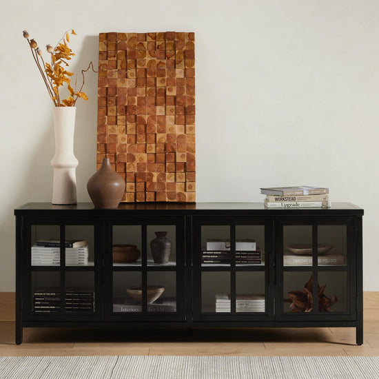 Floor Model Sale! Lexington media cabinet shadowbox - Curated Home Decor