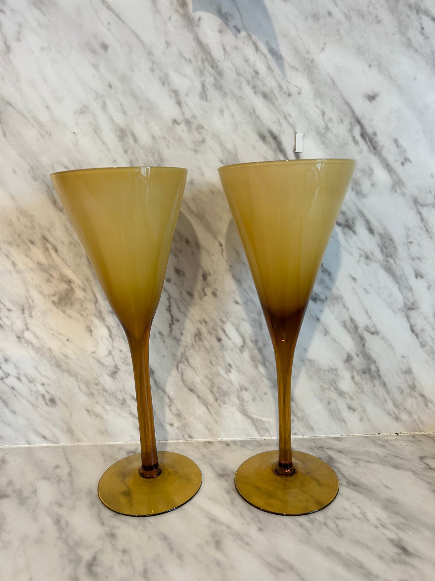 Mid Century Martini Carlo Moretti Glass set 2 - Curated Home Decor