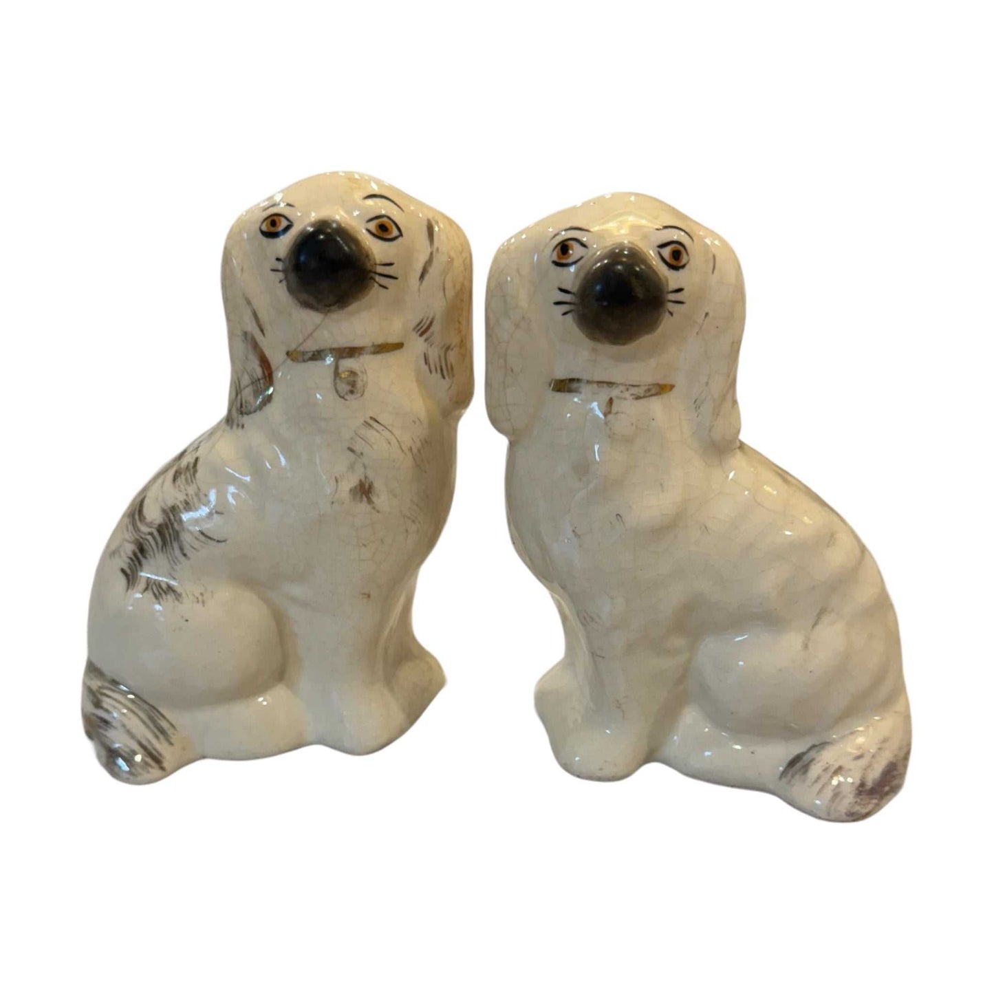 Vintage Pair Staffordshire Dogs - Curated Home Decor