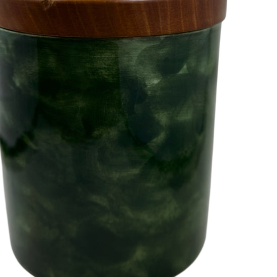 Vintage Majolica “Tobac” Container - Curated Home Decor