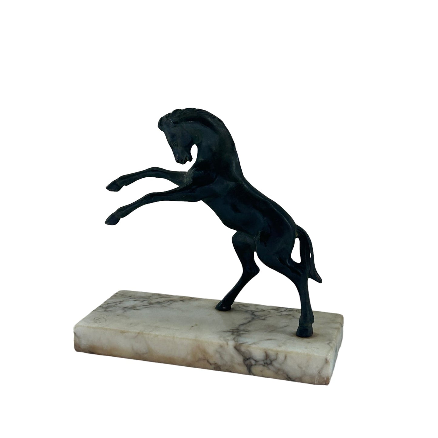 Vintage Mid 20th Century Bronze Horse
Marble Sculpture - Curated Home Decor