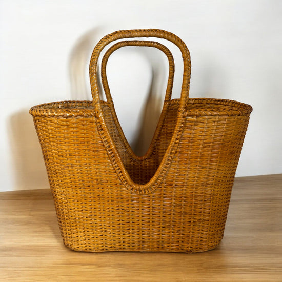 Vintage Woven Purse - Curated Home Decor