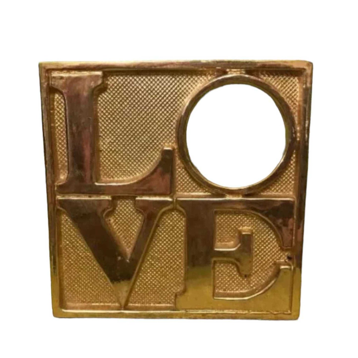 
                  
                    Vintage Brass 1960s “LOVE”Frame - Curated Home Decor
                  
                