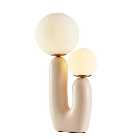 Abstract Double Pronged Table Lamp - Curated Home Decor