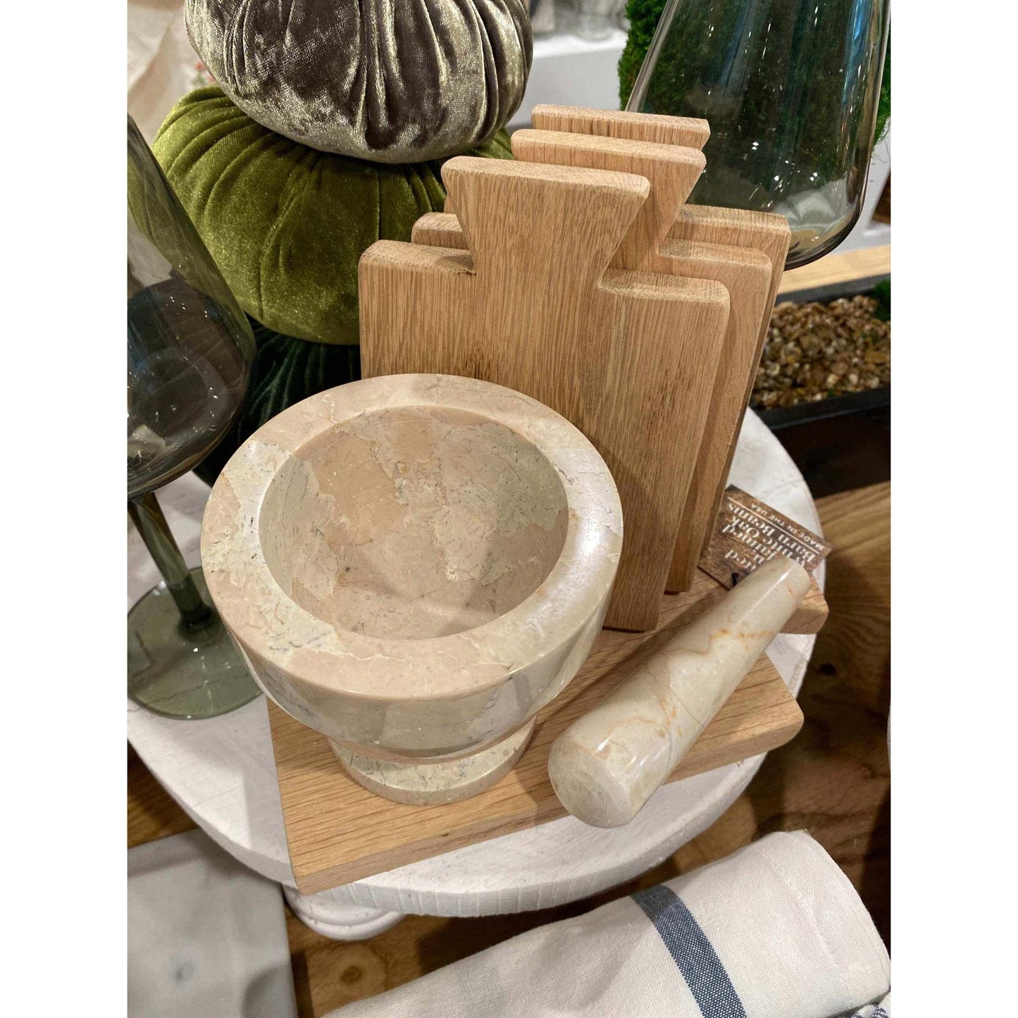 
                  
                    Stone Mortar and Pestle - Curated Home Decor
                  
                