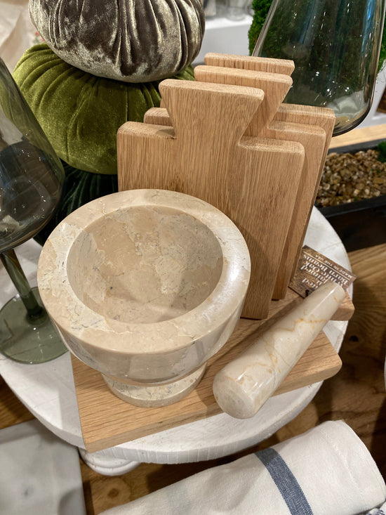 Stone Mortar and Pestle - Curated Home Decor