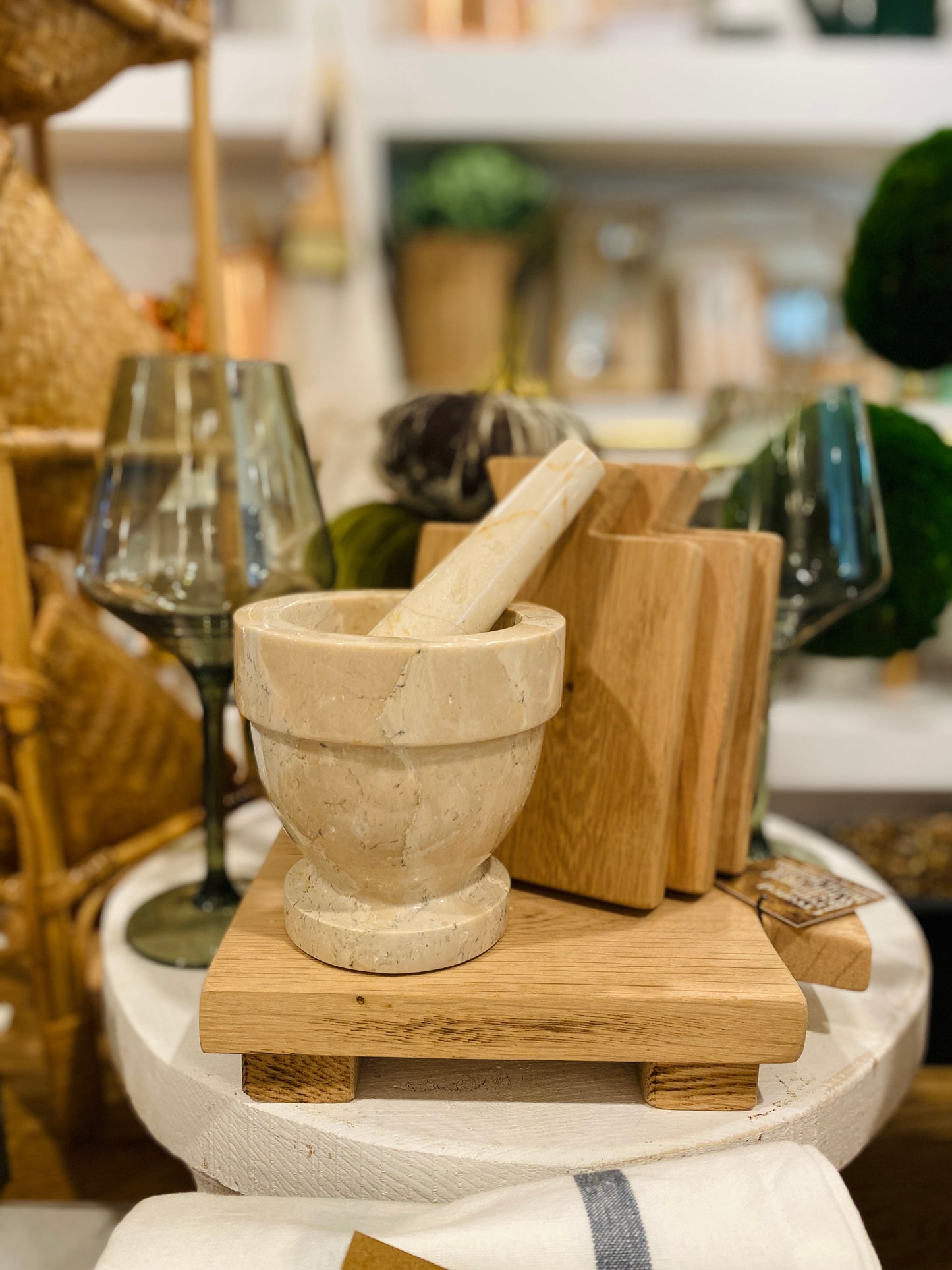 Stone Mortar and Pestle - Curated Home Decor