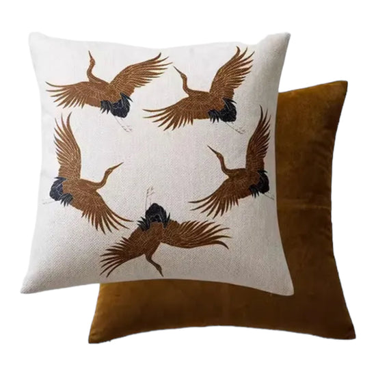 Art Deco Bird Pillow Cover - Curated Home Decor