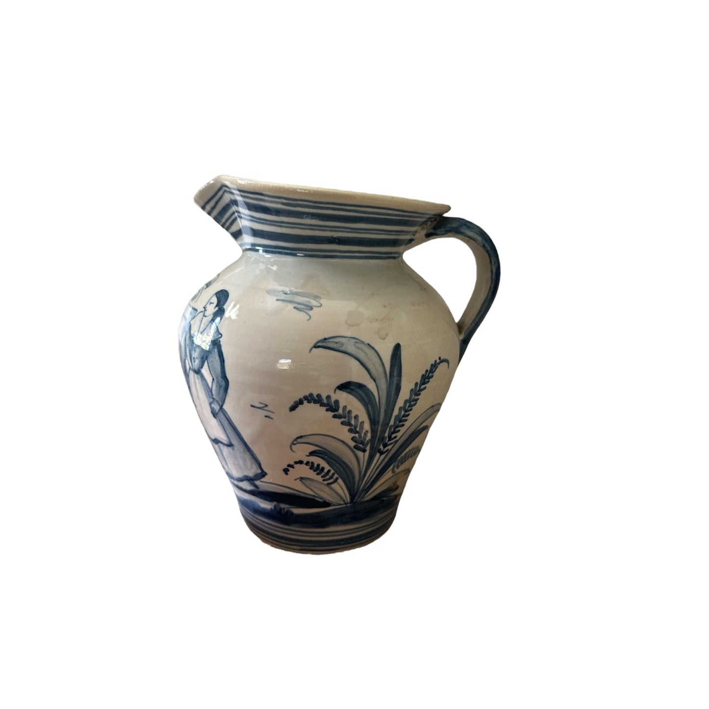 Antique Majolica Pitcher - Curated Home Decor