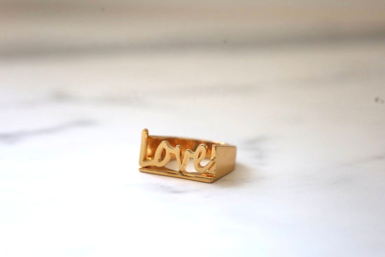 Rose Gold Love Ring - Curated Home Decor