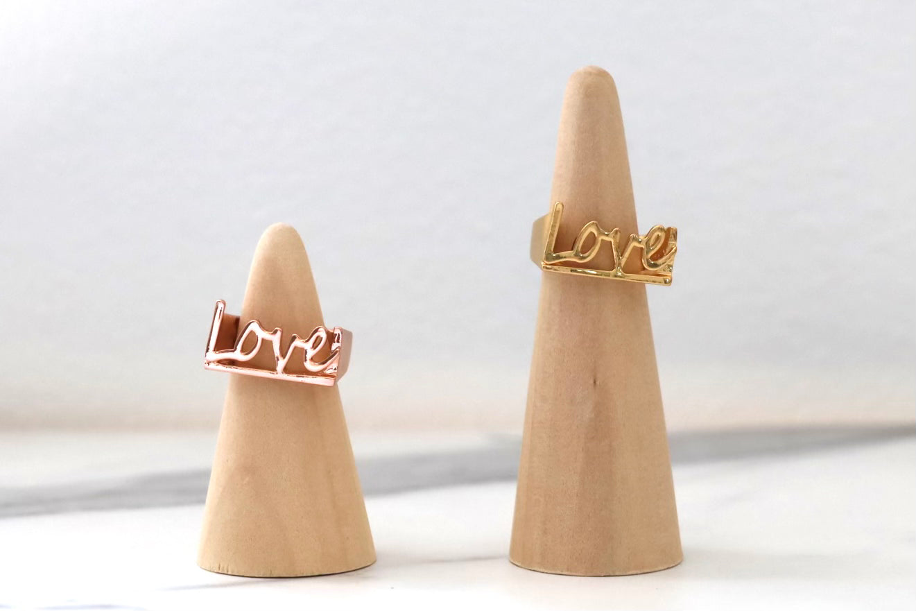 Rose Gold Love Ring - Curated Home Decor