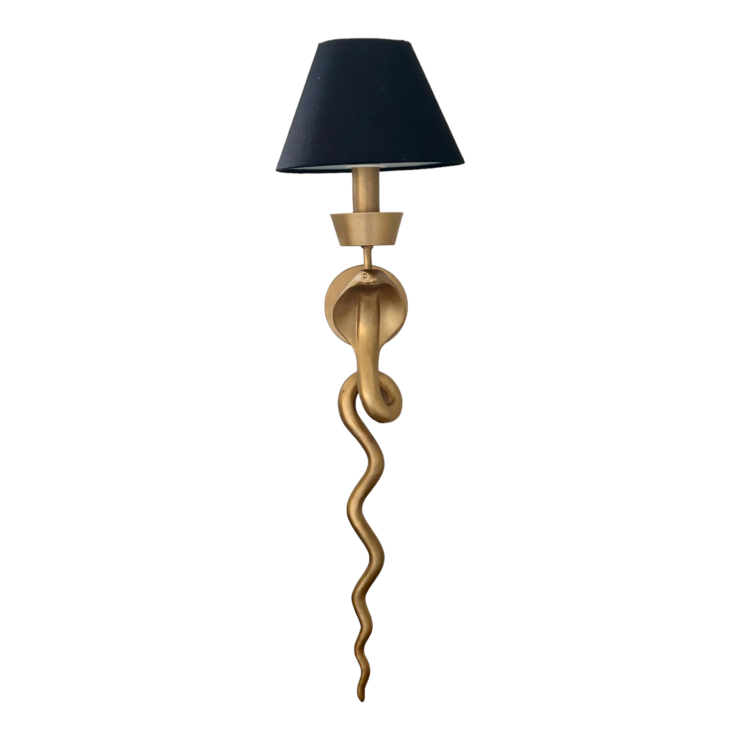 Antique Gold Snake Wall Light Sconce Black - Curated Home Decor