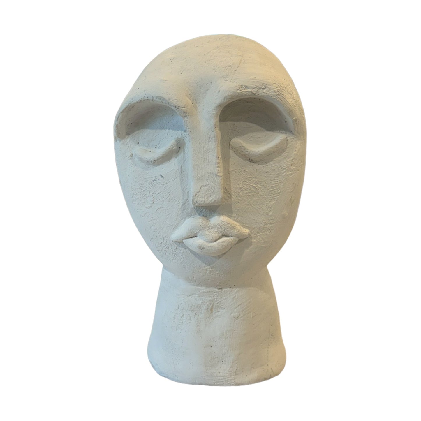 Plaster Face Sculpture - Curated Home Decor