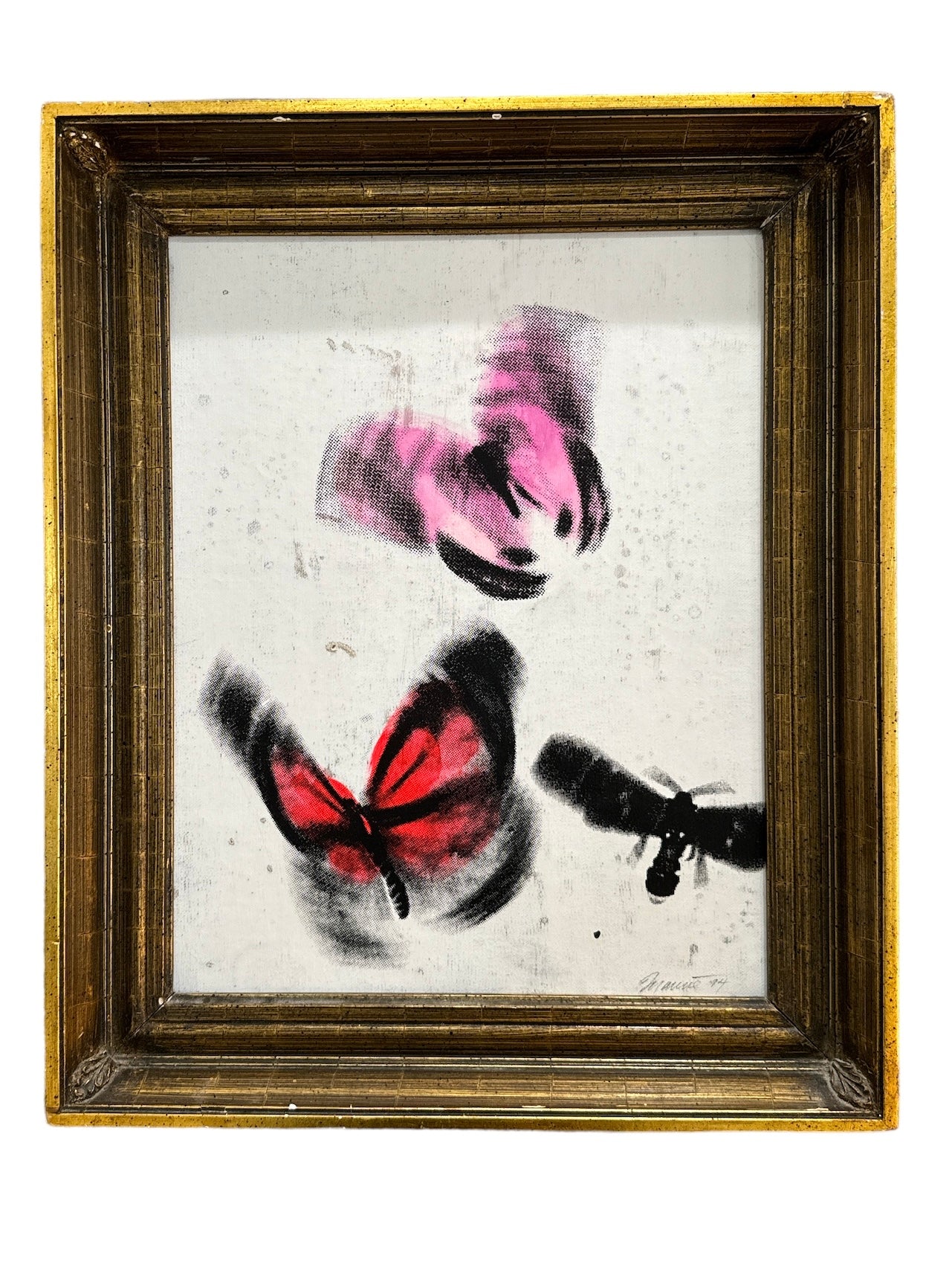 Vintage Silkscreen Butterflies Framed Art - Curated Home Decor