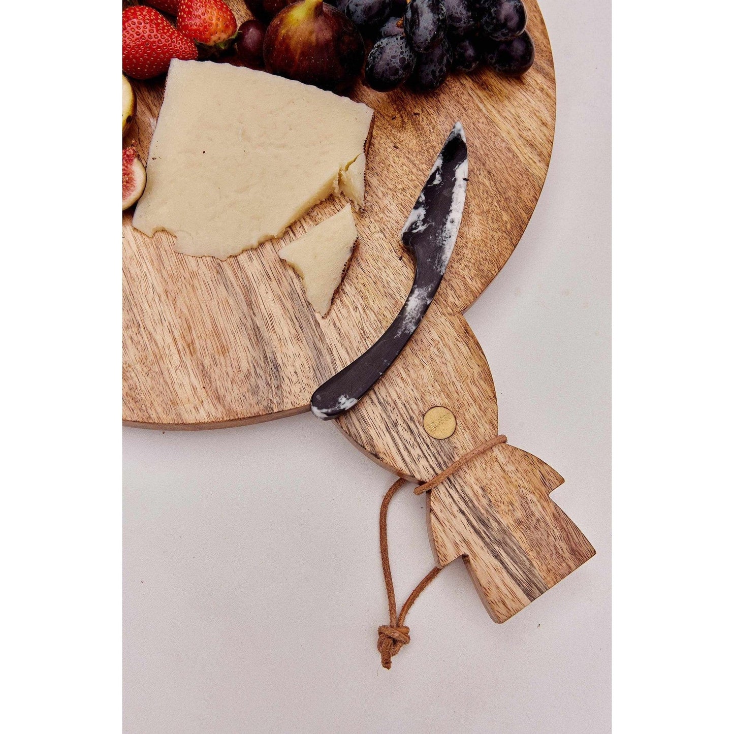 
                  
                    Wood Round Grazing Board | 11.8" - Curated Home Decor
                  
                