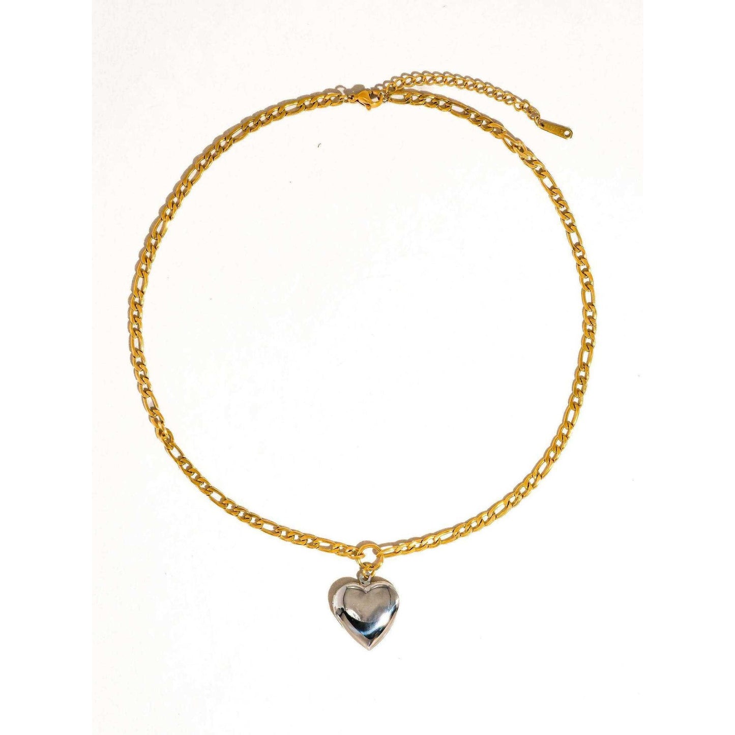 
                  
                    Heidi 18K Gold Non - Tarnish Two Tone Heart Locket Necklace - Curated Home Decor
                  
                