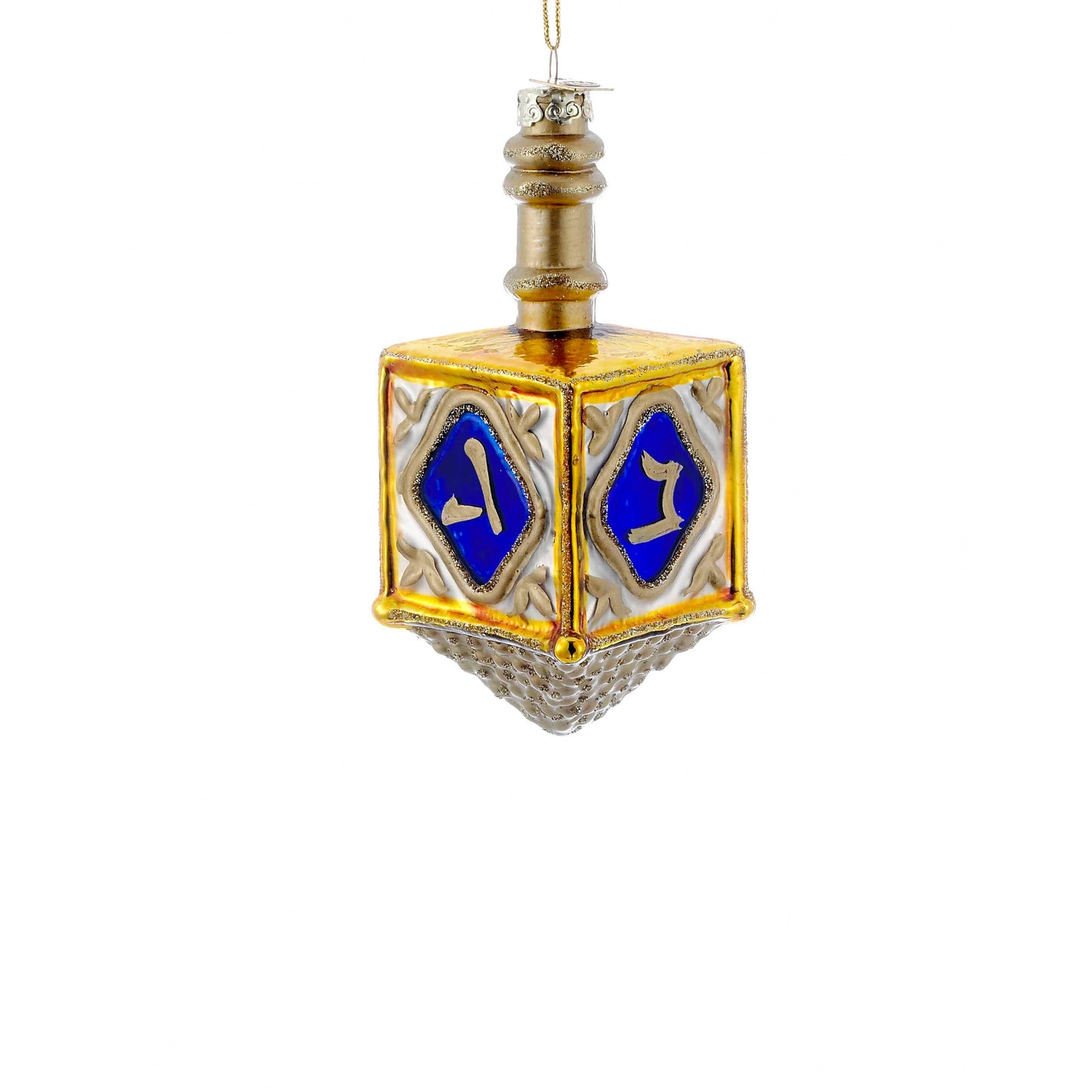 Gold Glass Dreidel Ornament - Curated Home Decor