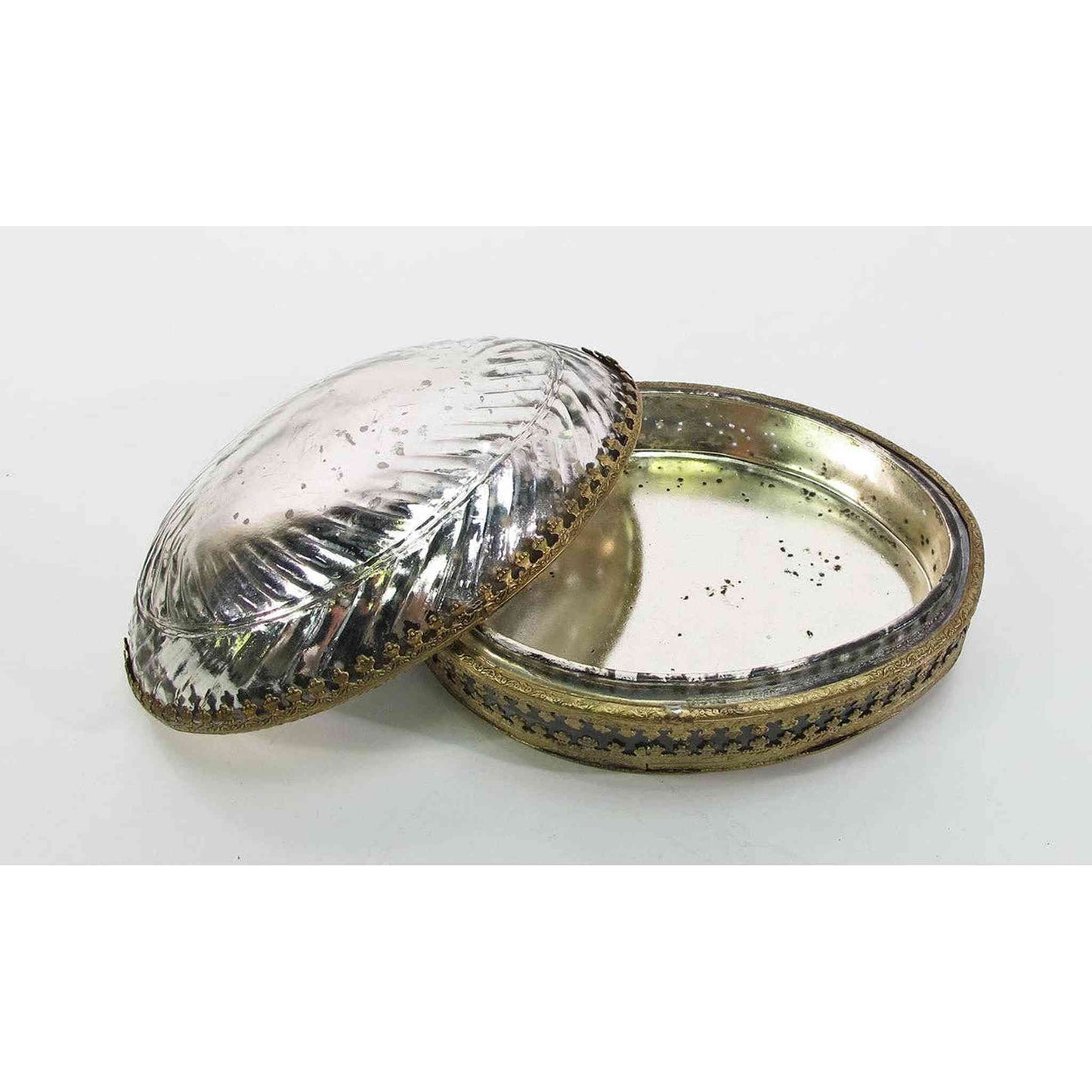 
                  
                    Antique Glass Egg Shaped Box - Curated Home Decor
                  
                