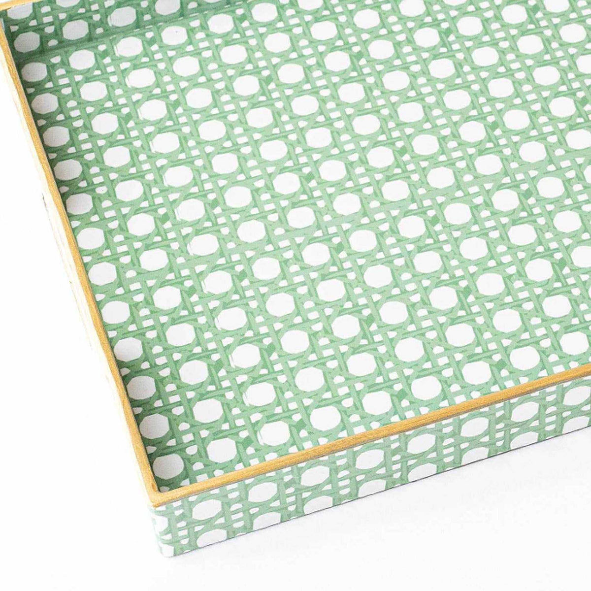 
                  
                    Green Cane Rectangular Tray - Curated Home Decor
                  
                