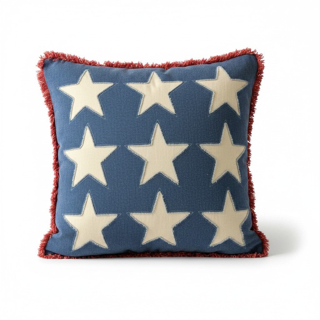 
                  
                    Stonewashed Americana Stars Throw Pillow - Curated Home Decor
                  
                