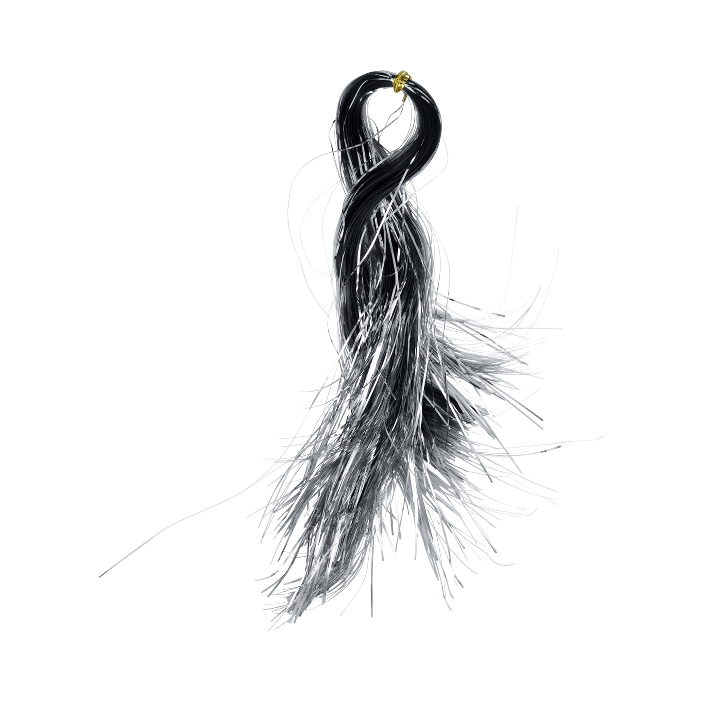 Silver Tinsel strands 18 inches long for festive Christmas decoration bundle of 1000 pieces