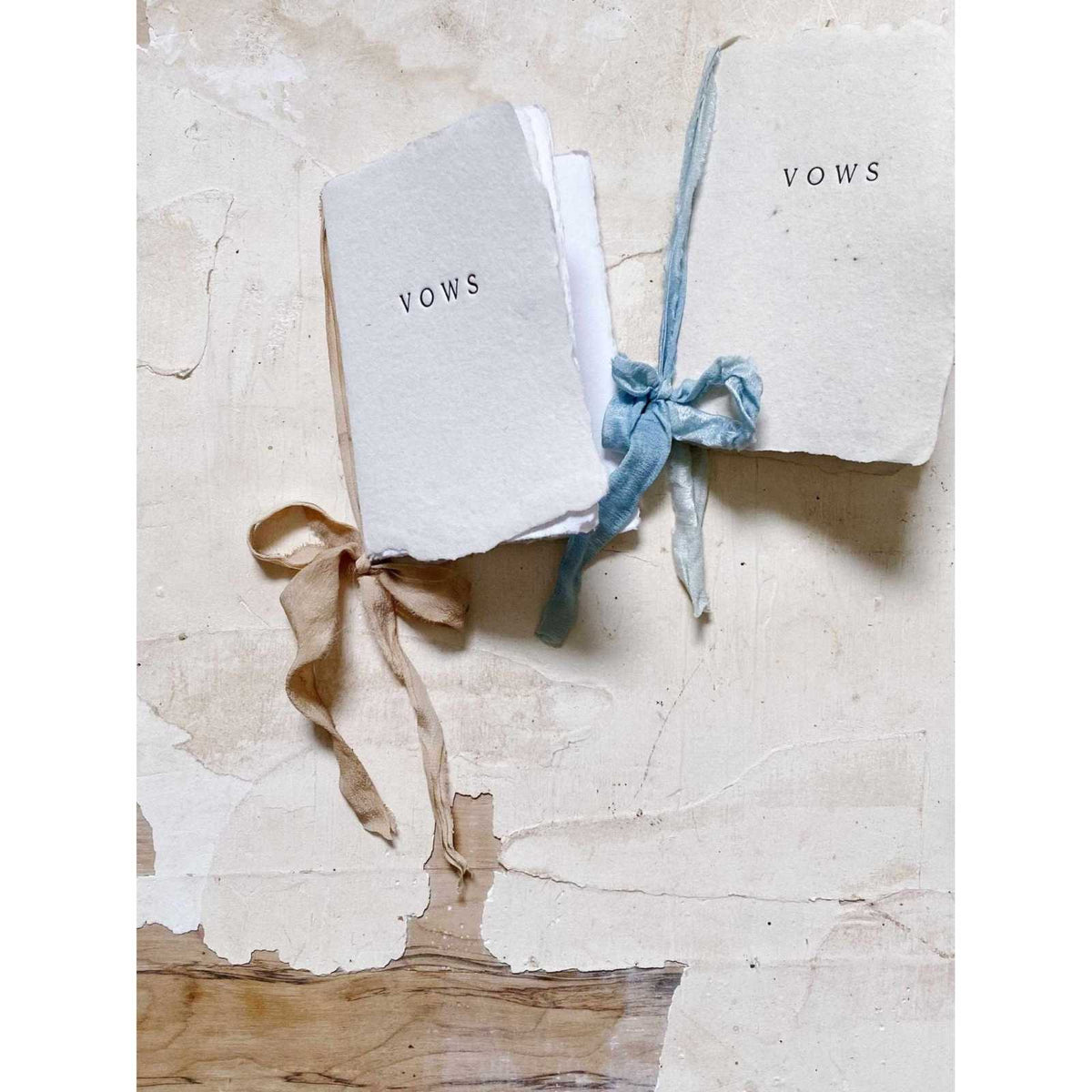 
                  
                    Vow Book: Vanilla / French Blue Wedding Keepsake Journal - Curated Home Decor
                  
                