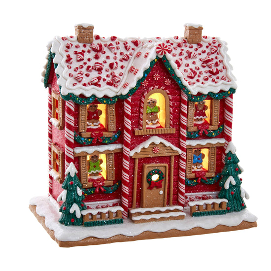 Battery-Operated Light-up Musical Gingerbread House - Curated Home Decor